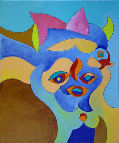 彼女と遊んではいけません。 彼女は悪い女の子、2010年（キャンバスに油彩） 作： Jan Groneberg