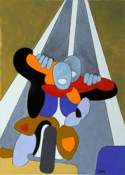 Easy Riding、2009年（キャンバスに油彩） 作： Jan Groneberg