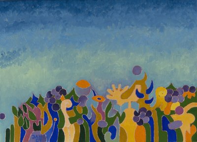 ワインの女王の即位、2007年（キャンバスに油彩） 作： Jan Groneberg