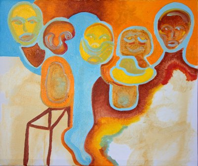Eye Witnesses nr 1, 2009 (キャンバスに油彩) 作： Jan Groneberg