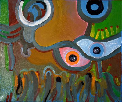 目は彼らが見るものを信じない、2009年（キャンバスに油彩） 作： Jan Groneberg