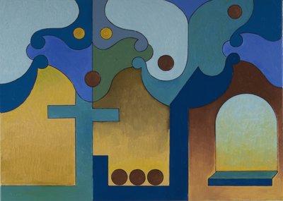 仮面をかぶった貧しい貴族、2007年（キャンバスに油彩） 作： Jan Groneberg