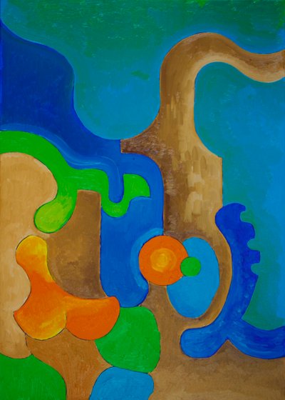 高い期待で、2009年（キャンバスに油彩） 作： Jan Groneberg