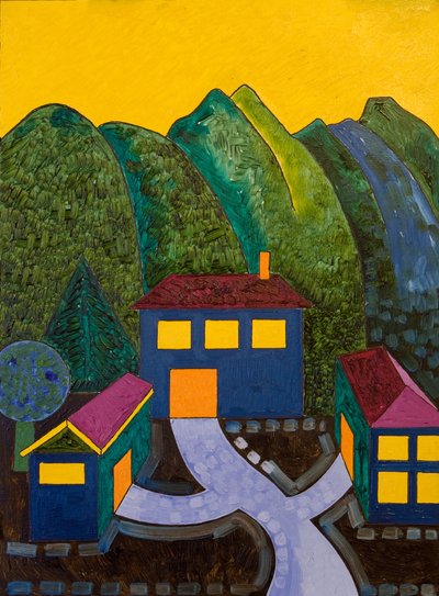 社会関係、2006年（木に油彩） 作： Jan Groneberg