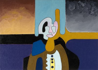 年配の物理学者はもはや世界を理解していない、2008年（キャンバスに油彩） 作： Jan Groneberg