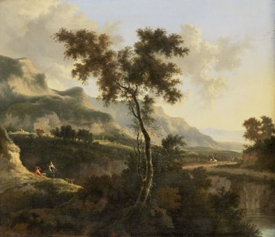 山岳風景 作： Jan Hackaert