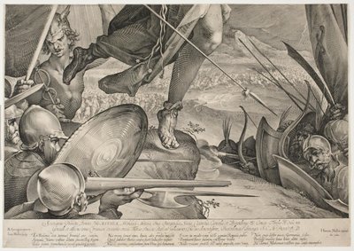 トルコ人に対する勝利で皇帝の軍隊を支援するベローナ 作： Jan Harmensz. Muller