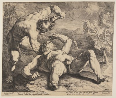アベルを殺すカイン 作： Jan Harmensz. Muller