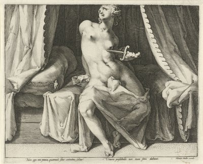 ルクレティアの死 作： Jan Harmensz. Muller