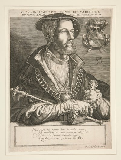 Jan Beuckelszoon（ヤン・ファン・ライデン） 作： Jan Harmensz. Muller