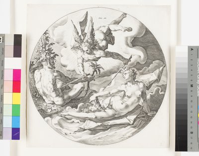 乾いた土地と海の創造、1589年頃 作： Jan Harmensz Muller