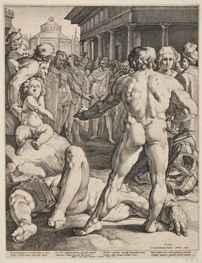 ユリシーズとイルスの戦い 作： Jan Harmensz. Muller