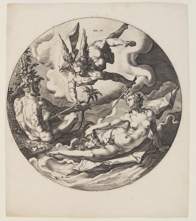 第3日目、4枚目、世界の創造より 作： Jan Harmensz. Muller