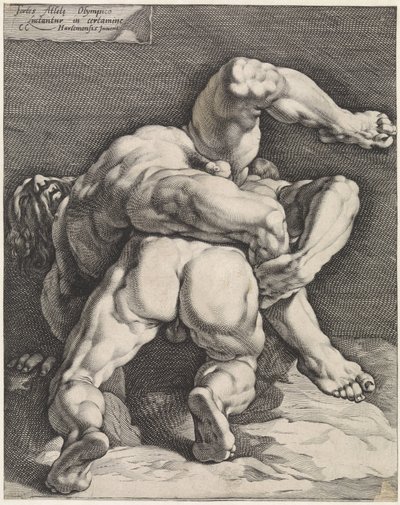 二人の力士 作： Jan Harmensz. Muller
