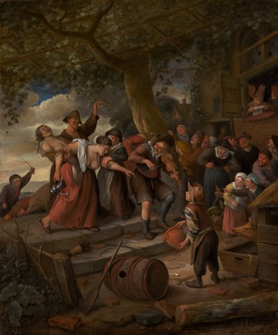 ブタがスタイに属している、1673年頃 作： Jan Havicksz. Steen