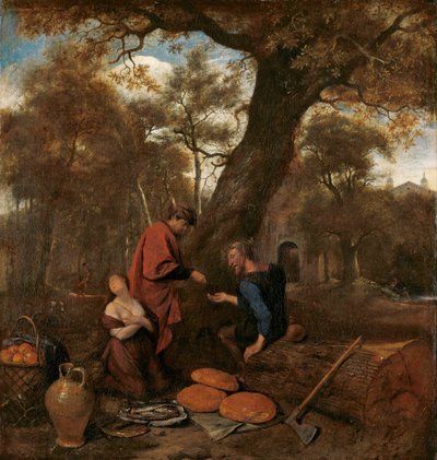 エリュシクトーンは娘のメストラを売る 作： Jan Havicksz. Steen