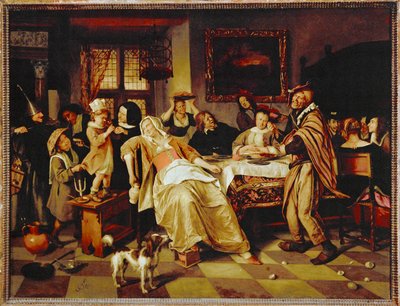 十二夜ケーキ 作： Jan Havicksz. Steen