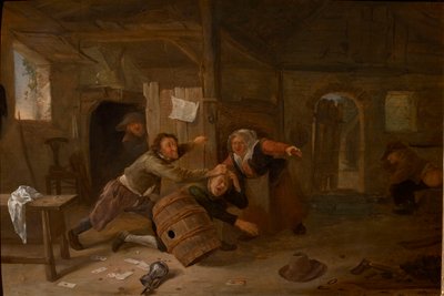 農民との戦い、1678 年以前。 作： Jan Havicksz Steen