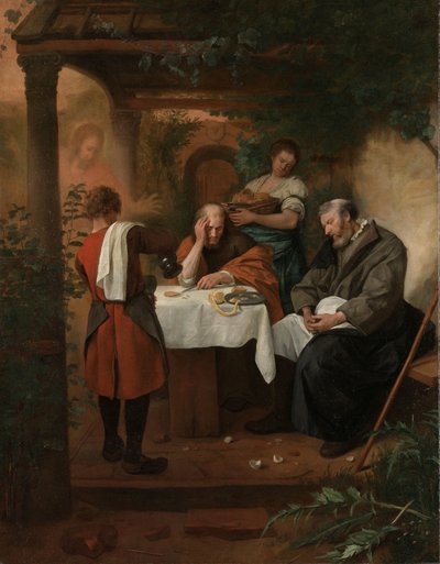 エマオでの晩餐 作： Jan Havicksz. Steen