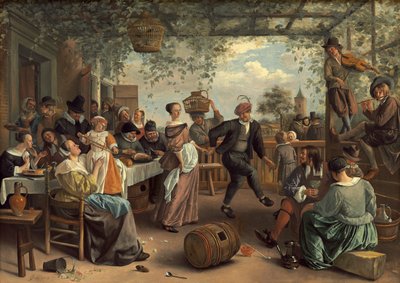 踊るカップル 作： Jan Havicksz. Steen
