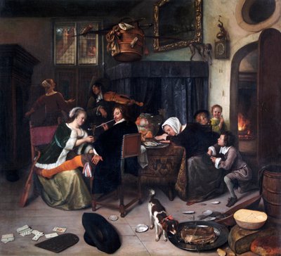 ふしだらな家庭 作： Jan Havicksz. Steen