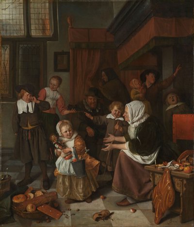 聖ニコラスの饗宴 作： Jan Havicksz. Steen