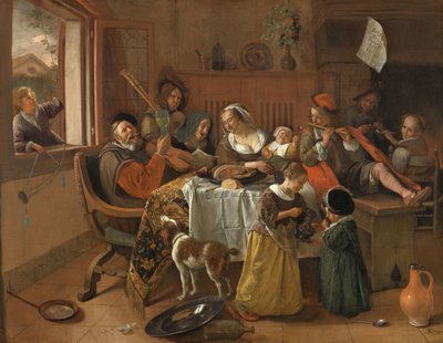 メリーファミリー 陽気な家族 作： Jan Havicksz. Steen