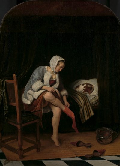 彼女のトイレの女性 彼女のトイレの女性 作： Jan Havicksz. Steen