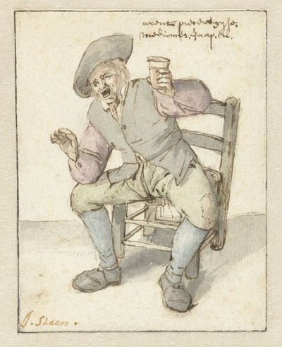歌う農夫 作： Jan Havicksz. Steen