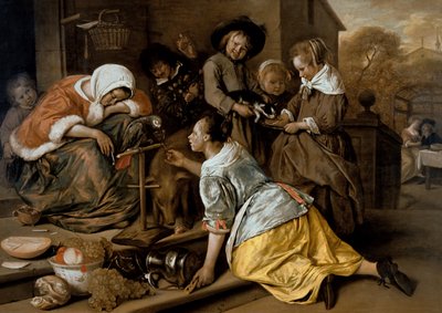 禁欲の影響、1663年から65年 作： Jan Havickszoon Steen