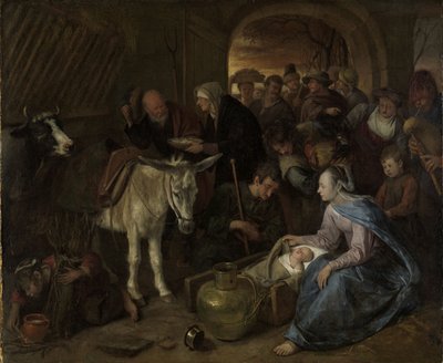 羊飼いの崇拝、1660-79 作： Jan Havickszoon Steen