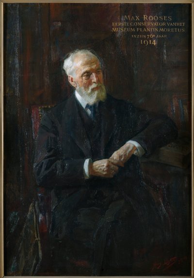 Max Rooses 1839-1914 の肖像、1914 年。 作： Jan Hendrik Luyten