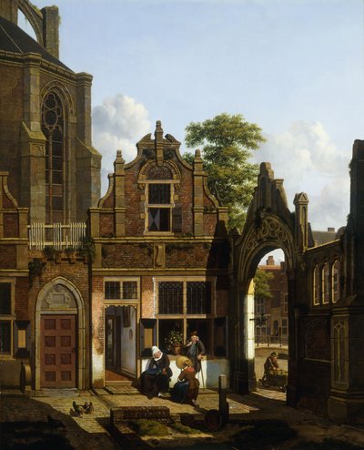 オランダの中庭、1822 作： Jan Hendrik Verheyen