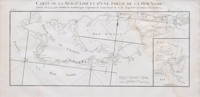 クリミアとアゾフ海の地図、1774 年 作： Jan Hendrik van Kinsbergen