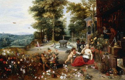 匂いの寓意、1635 作： Jan II Brueghel