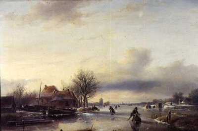 冬の風景（パネル 作： Jan Jacob Spohler