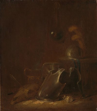 戦争の道具のある静物 作： Jan Jansz Buesem (attributed to)