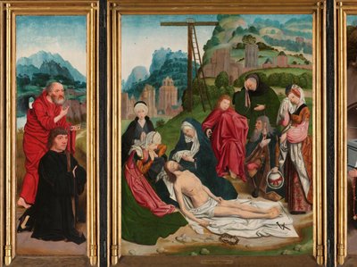 嘆きのあるトリプティク 作： Jan Jansz Mostaert