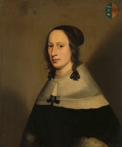 Adriaen van Persijnの妻であるSophia van Overmeerの肖像 作： Jan Jansz. Westerbaen (I)