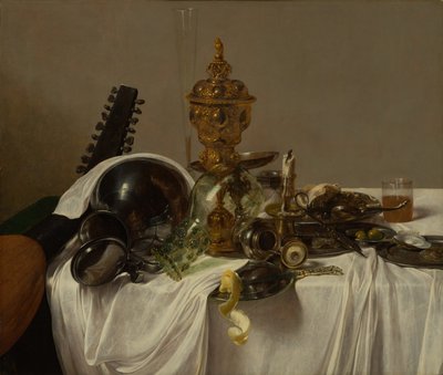 バンケットピース、1635年頃（クレードルパネルのオイル） 作： Jan Jansz. den Uyl