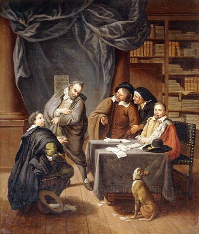 結婚式の契約の準備、 作： Jan Josef the Younger Horemans