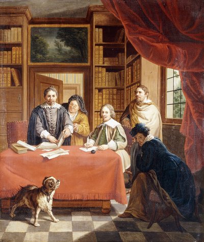 結婚式の契約の準備、 作： Jan Josef the Younger Horemans