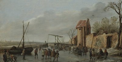 氷上のシーン、1627 作： Jan Josefsz Goyen van