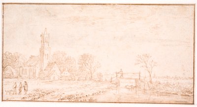 リッセの村の教会 作： Jan Josefsz van Goyen
