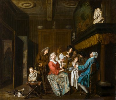お茶会。 作： Jan Joseph Horemans the Elder