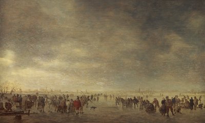 アイススケーター 作： Jan Josephsz van Goyen