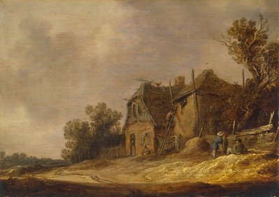 コテージと納屋のある風景 作： Jan Josephsz van Goyen