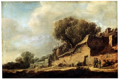 農民のコテージのある風景、1631年。 作： Jan Josephsz van Goyen