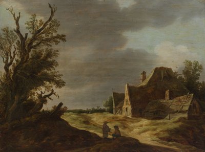 農家のある砂の道、1627年。 作： Jan Josephsz van Goyen