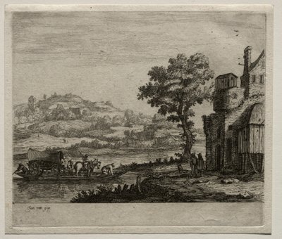 フェリーボート。 作： Jan Josephsz van Goyen